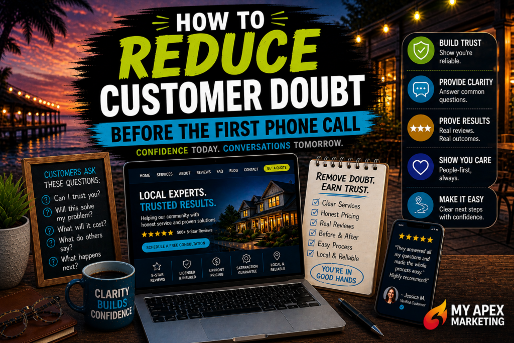 How to Reduce Customer Doubt Before the First Phone Call - MyApexMarketing